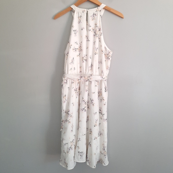 41 Hawthorne White Floral High Neck Dress - Picture 2 of 3